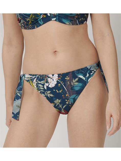 Triumph D Od Bikini Botanical Leaf Granatowy Modivo Pl