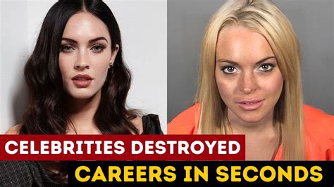 Celebrities Who Destroyed Their Entire Careers In Seconds Youtube