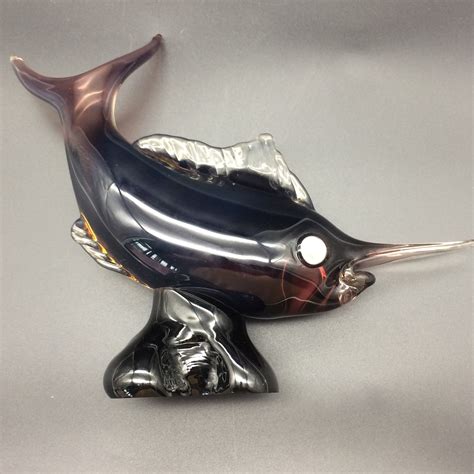 Large Vintage Murano Glass Swordfish