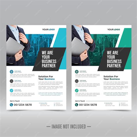 Premium Vector Corporate Poster Flyer Design Template