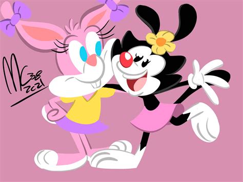 Babs bunny and dot warner by midnightcrisis38 on DeviantArt