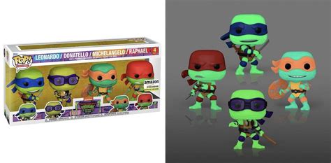 First Look At Amazon Exclusive Tmnt Mutant Mayhem Glow 4 Pack Rfunkopop