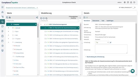 BSI IT Grundschutz Tool Von Compliance Aspekte