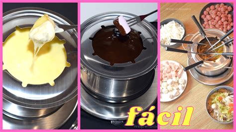 C Mo Hacer Fondue F Cil En Casa Receta De Fondue De Chocolate Queso Y