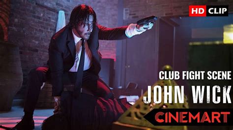 JOHN WICK 2014 Club Fight Scene Red Circle Club Shootout YouTube