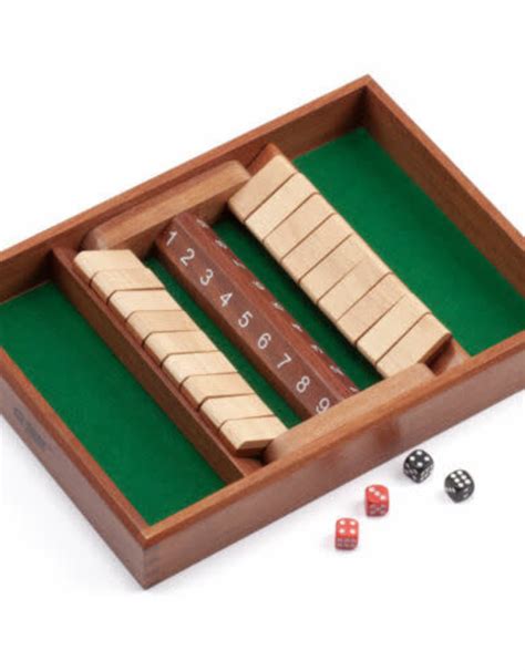 Shut The Box 12 Number Double Sided Monkey Mountain Toys Games