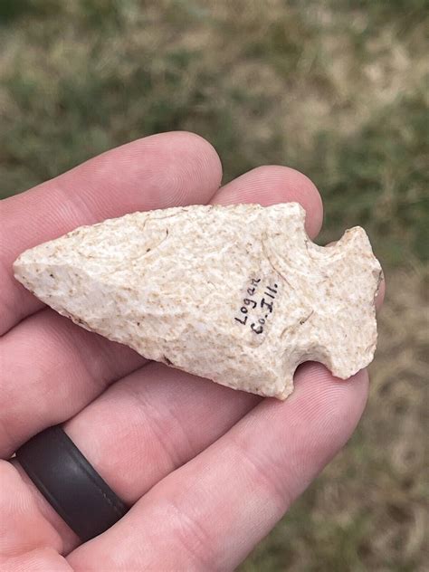 Hopewell Arrowhead Illinois Ancient Authentic Native American Artifact