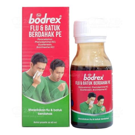 Jual Bodrex Flu Dan Batuk Berdahak Pe Syr Ml Shopee Indonesia