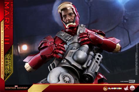 Hot Toys QS Iron Man Th Scale Mark III Deluxe Version Collectible Figure