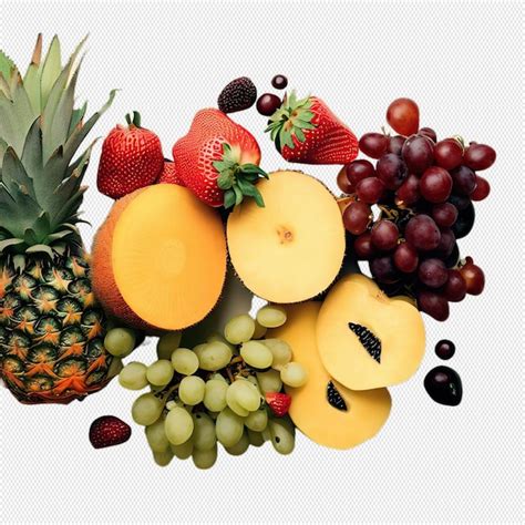 Premium PSD | Colorful fruits