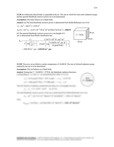 Solution Fundamentals Of Thermal Radiation Studypool