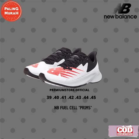 Jual New Arrival Sepatu Pria Nb Fuel Cell Elite Prims Black White Red