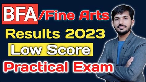 Cuet BFA Fine Arts Results 2023 Low Score BFA Practical Exam