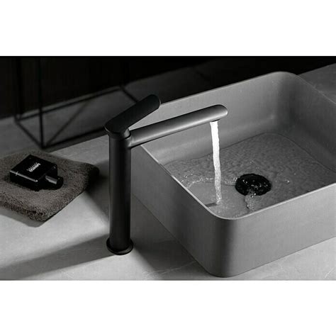 Imex Ural Grifo De Lavabo Alto Negro Bauhaus