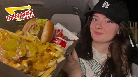 Asmr Late Night In N Out Mukbang 🍔🍟 Youtube