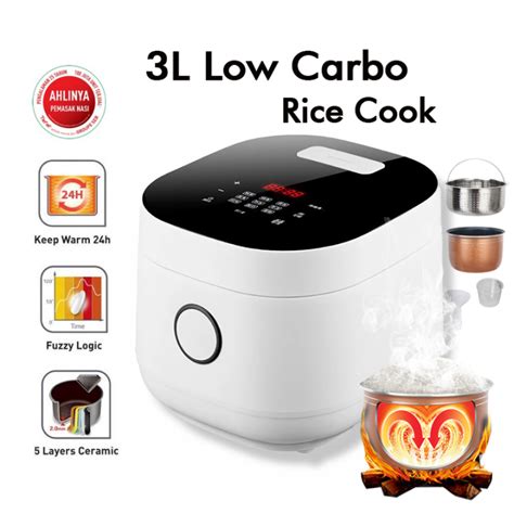 Rice Cooker Low Carbo 3L 1 2L Magic Digital Penanak Nasi Low Sugar