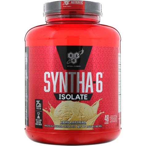 Bsn Finish First Syntha Protein Powder Drink Mix Vanilla Ice Cream