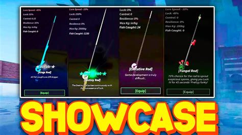 HOW TO GET ALL RODS FAST SHOWCASE In FISCH Roblox YouTube