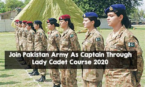 Join Pakistan Army As Captain Through Lady Cadet Course Lcc