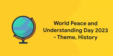 World Peace And Understanding Day 2023 Theme History Entri Blog