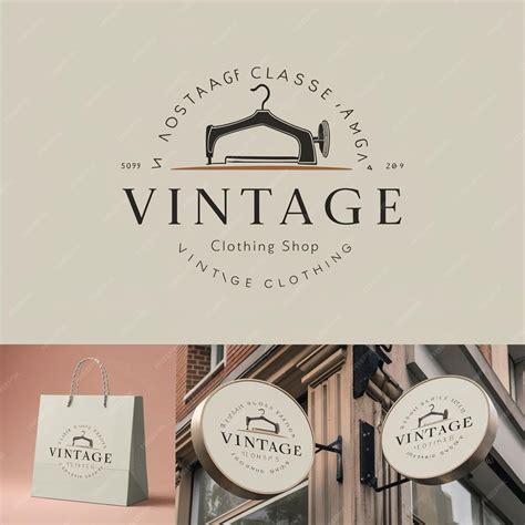 Vintage shop logo design | Premium AI-generated image