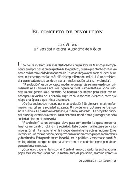 el concepto de revolución