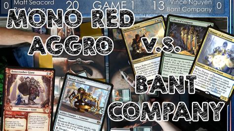 Mono Red Aggro Vs Bant Company Pioneer Youtube