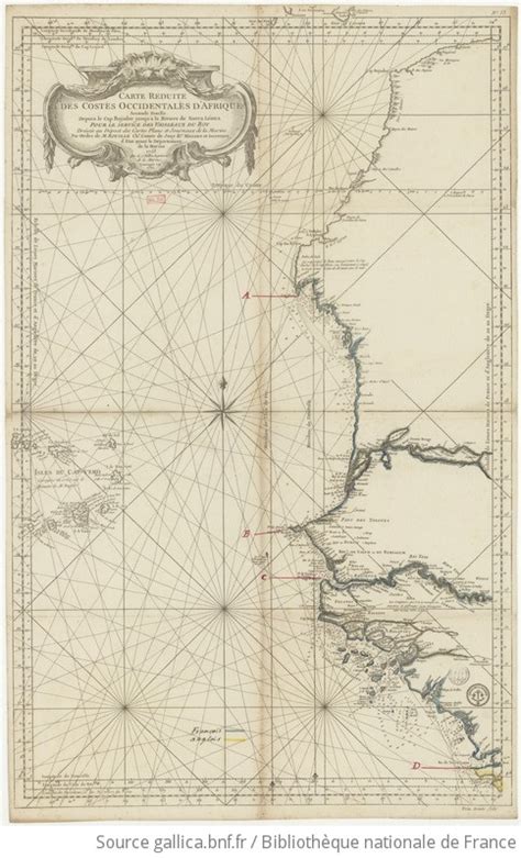 Carte Reduite Des Costes Occidentales D Afrique Seconde Feuille