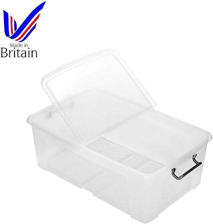 Strata Smart Storemaster 50L Litre Clear Storage Box Container