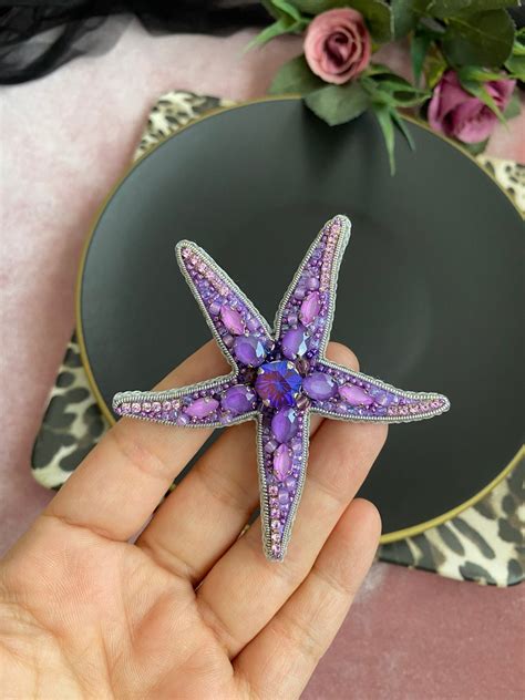 Pingle Seastar Faite La Main Toile De Mer De Couleur Etsy France