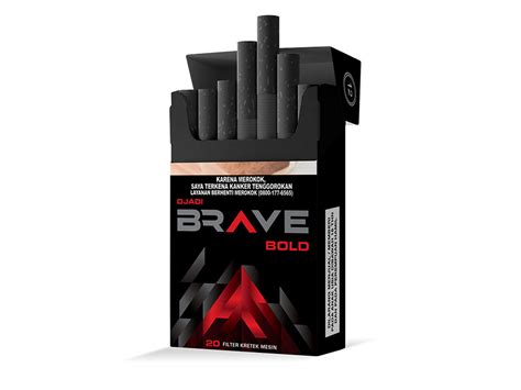 Cigarette Packaging Design Brave Djati - FruityLOGIC Design