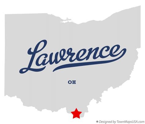 Map of Lawrence, Lawrence County, OH, Ohio