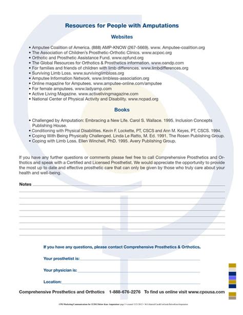 Below Knee Amputation An Overview Of Prosthetic Care Pdf