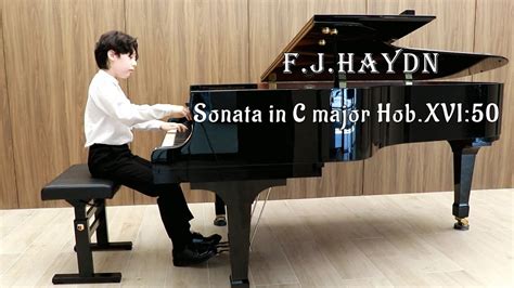 F J Haydn Piano Sonata in C major Hob XVI 50 하이든소나타 50번 YouTube