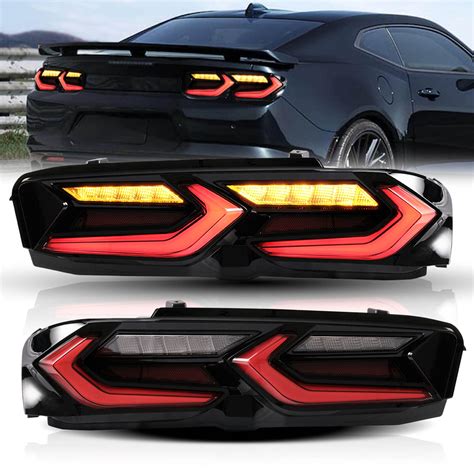 For Chevrolet Chevy Camaro Led Tail Lights Red Smoke