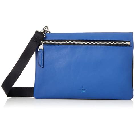 【未使用】定価26400円[ランバンオンブルー] Lanvin En Bleuインドゥー ショルダーバッグ 532102 メンズ 日本製