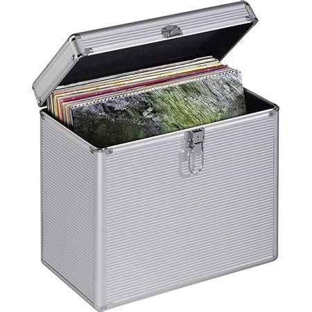 Retro Musique Aluminium Box Zur Aufbewahrung Von Schallplatten