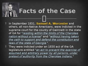 Supreme Court Case - Worcester v. Georgia by Alta's Place | TpT