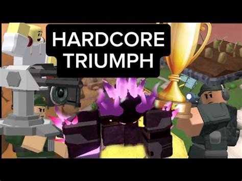 Roblox TDS My First Triumph Over Hardcore YouTube