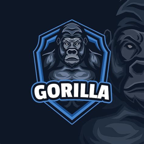 Premium Vector Gorilla Mascot Esport Logo Design