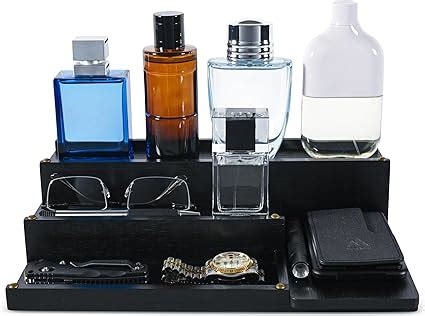 Amazon Manzano Essentials Wooden Cologne Stand Organizer For Men