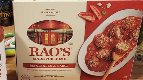 Rao's Frozen Meatballs Food Review - YouTube