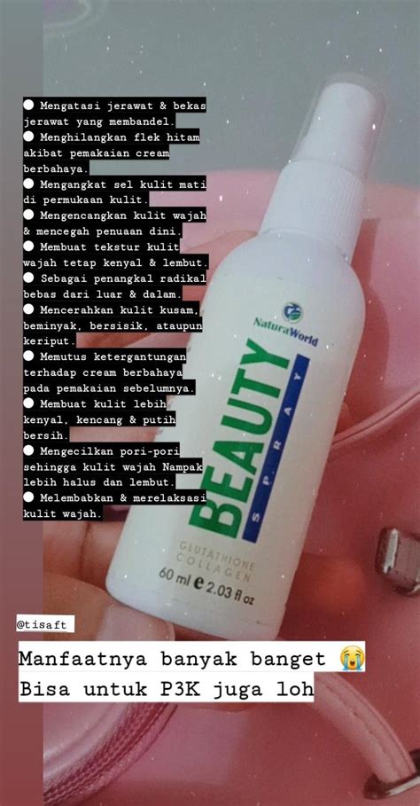 Natura World Beauty Spray Jerawat Produk Jerawat Perawatan Kulit