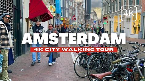 🇳🇱 Amsterdam Netherlands Walking Tour Amsterdam Central Canal Walk