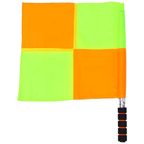 Nuolux 1pc Referee Flags Competition Soccer Linesman Flag Training