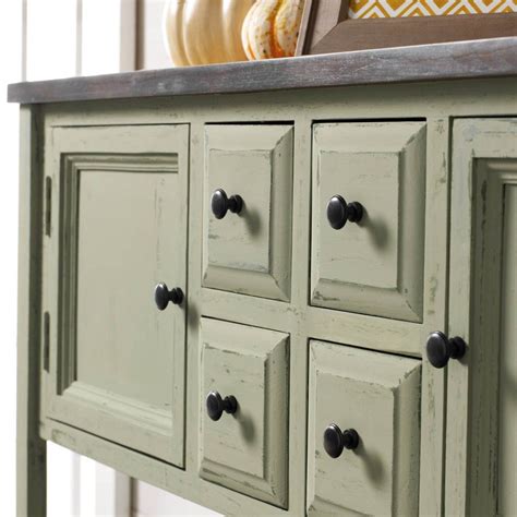 Painted Buffet Table With Chalk Finish Using Waverly Paint Diy