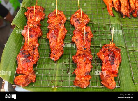 Traditional Balinese Street Food On Tropical Island Bali Indonesia