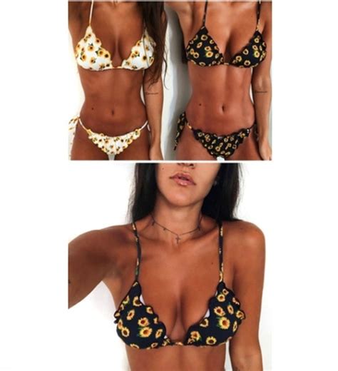 Sexy Women S Halter Bikini Set Push Up Bra Swimwear Swimsuit Bathing Beachwear EBay