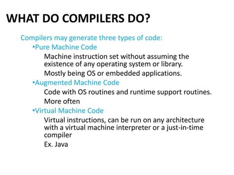 compiler and their types | PPT