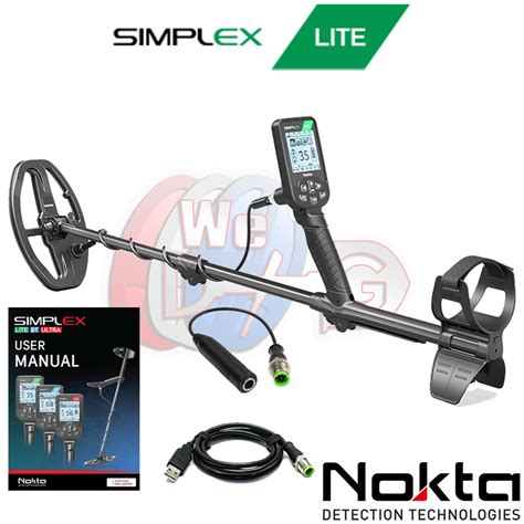 Nokta Simplex Lite Waterproof Metal Detector With X Dd Coil